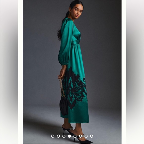 Anthropologie NWT Nikasha
(NWT
Embroidered Satin Dress Size M. - Picture 8 of 9
